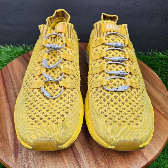 NOBULL Lemon Drop Diamond Knit Runner Athletic Yellow Shoes Men’s 8 Women’s 9.5 - Picture 6 of 12